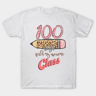 Colorful 100th Day Of School For Teacher T-Shirt